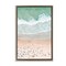 Stupell Industries Aerial Summer Beach Framed Floater Canvas Wall Art Design by Sisi and Seb